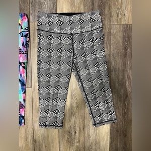 Victoria’s Secret VSX Black and White Crop Workout Pants
